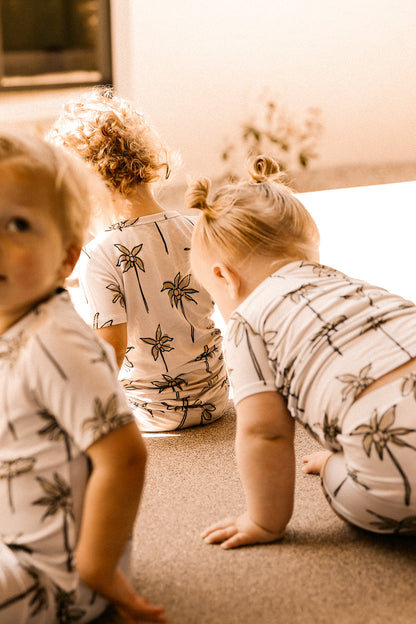 Palm Tree Shorts Two Piece