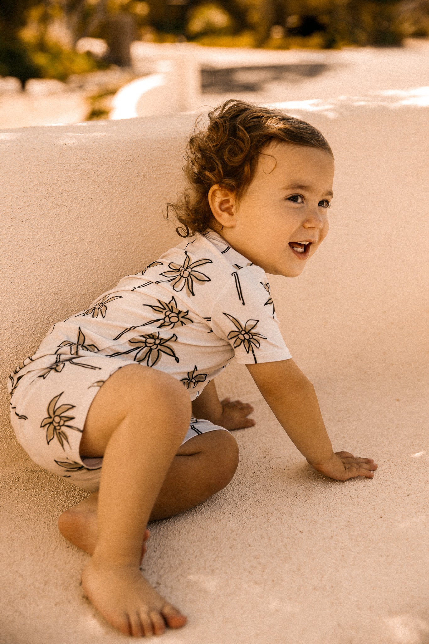 Palm Tree Shorts Two Piece