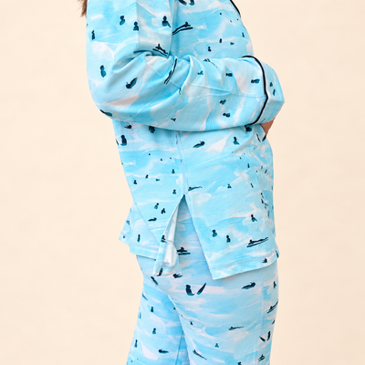 Bashful Baby Ocean Mom PJ Top
